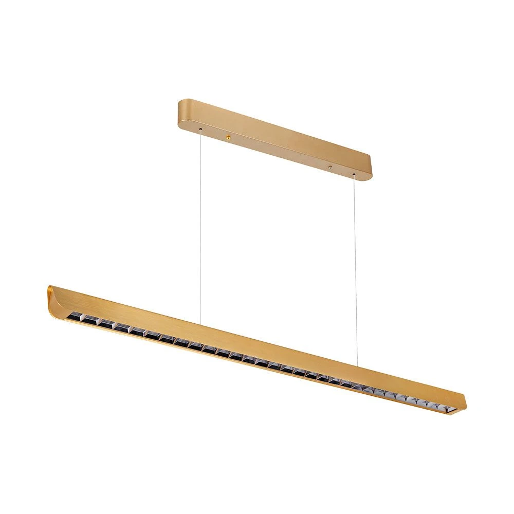 36w Led Hængelampe   Lineær, Ophæng, Samsung Linse Type 3i1, Guld   Kulør : 3 I 1 fra V-tac