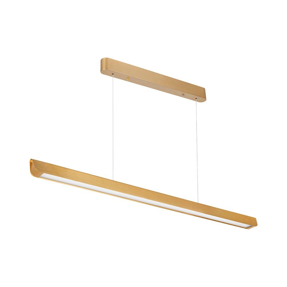 36w Lineær Hængelampe Led Samsung, Diffusor Pladetype 3in1, Guld Kulør : 3 I 1 fra V-tac