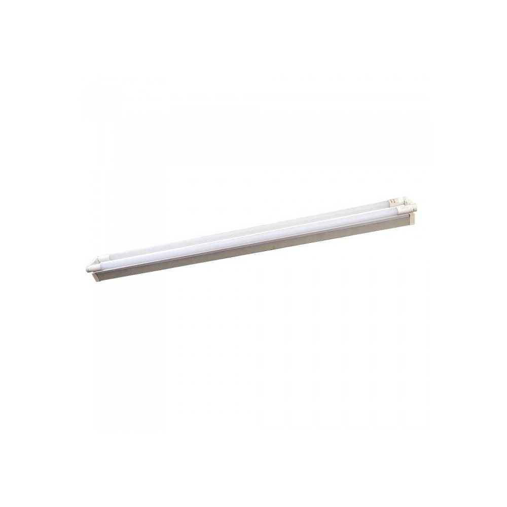 V Tac 150 Cm Dobbelt Led Grundarmatur   Inkl. 2 Stk. 22w Led Rør, Ip20   Dæmpbar : Ikke Dæmpbar, Kulør : Neutral fra V-tac