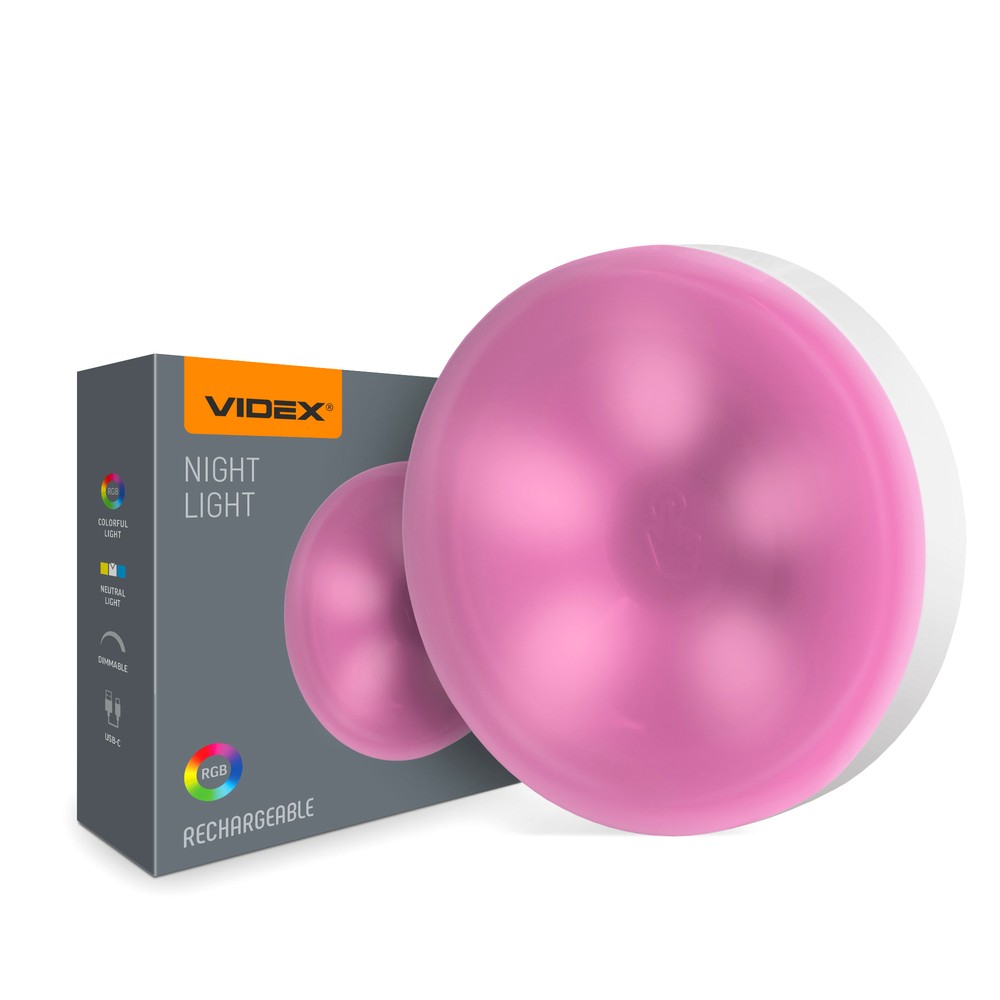 Led Genopladelig Natlampe   Dæmpbar : Dæmpbar, Kulør : Neutral fra Videx