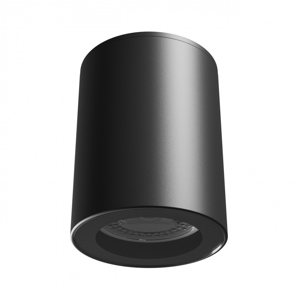 Gu10 Påbygningsspot   Sort, Ip44, Rund, Loftlampe, Uden Lyskilde fra Spectrum