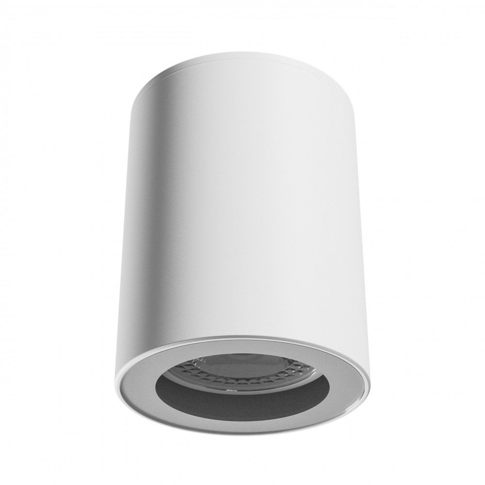 Gu10 Påbygningsspot Hvid, Ip44, Rund, Loftlampe, Uden Lyskilde fra Spectrum