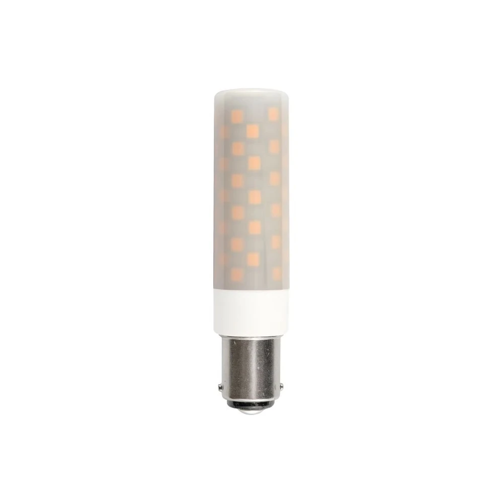 8cm   6w Dæmpbar Ba15d Led Pære   660lm, Opal Glas, 3000k   Dæmpbar : Dæmpbar, Kulør : Varm fra Ledlife
