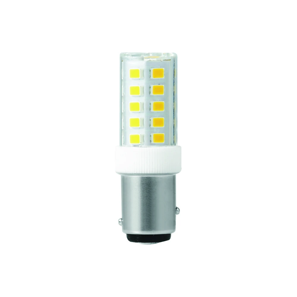 Bay15d 3,5w Led Rørpære   5,2cm, 380lm, 3000k, Klart Glas   Kulør : Varm fra Spl