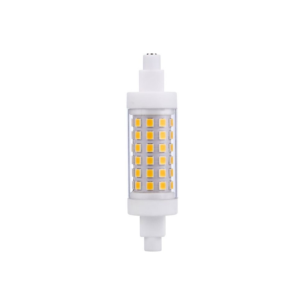 R7s 5w Dæmpbar Led Pære   470lm, 3000k, Klar, Keramik   Dæmpbar : Dæmpbar, Kulør : Varm fra Spl