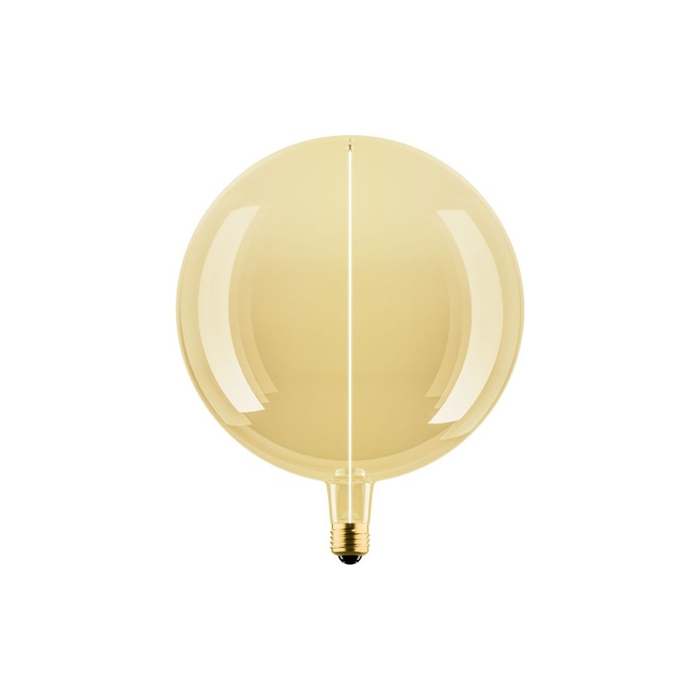 E27 4,8w Dæmpbar Led Pære   G200, Gold, Flex Magnetic, 1800k, 200lm   Dæmpbar : Dæmpbar, Kulør : Ekstra Varm fra Spl