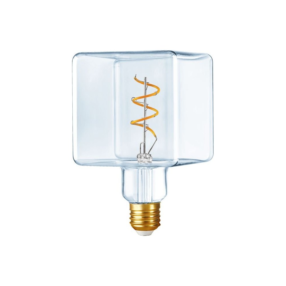 E27 4w Dæmpbar Led Ice Cube Pære C95, 2500k, Crystal, Filament Flex Dæmpbar : Dæmpbar, Kulør : Ekstra Varm fra Spl