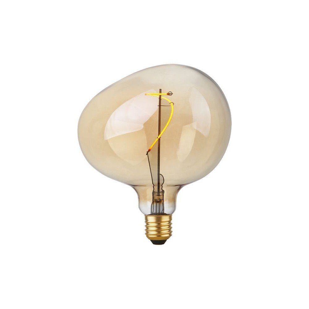 E27 4w Dæmpbar Led Pære G150, Filament Flex Snoopy, 2200k, Guld Glas Dæmpbar : Dæmpbar, Kulør : Ekstra Varm fra Spl