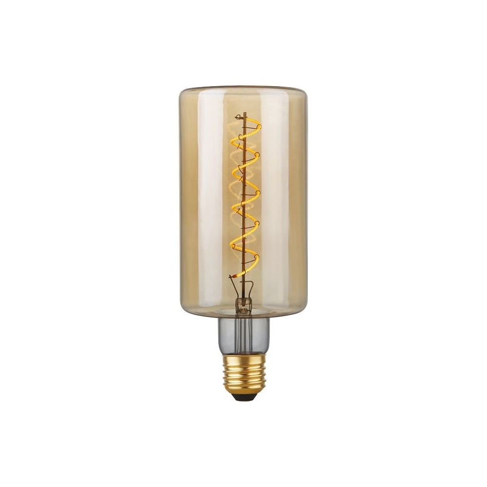 E27 4w Dæmpbar Led Pære Filament Flex Bottle, 240lm, 2200k, Guld Glas Dæmpbar : Dæmpbar, Kulør : Ekstra Varm fra Spl