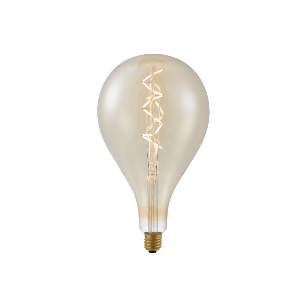 E27 6w Dæmpbar X Filament Led Pære A165, Spiral, 2200k, Guld Glas Dæmpbar : Dæmpbar, Kulør : Ekstra Varm fra Spl