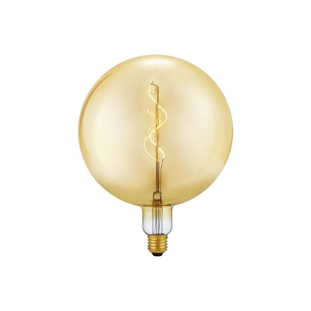 E27 5w Slim Flex Filament G200 Globe   470lm, 2200k, Dæmpbar, Guld Glas   Dæmpbar : Dæmpbar, Kulør : Ekstra Varm fra Spl