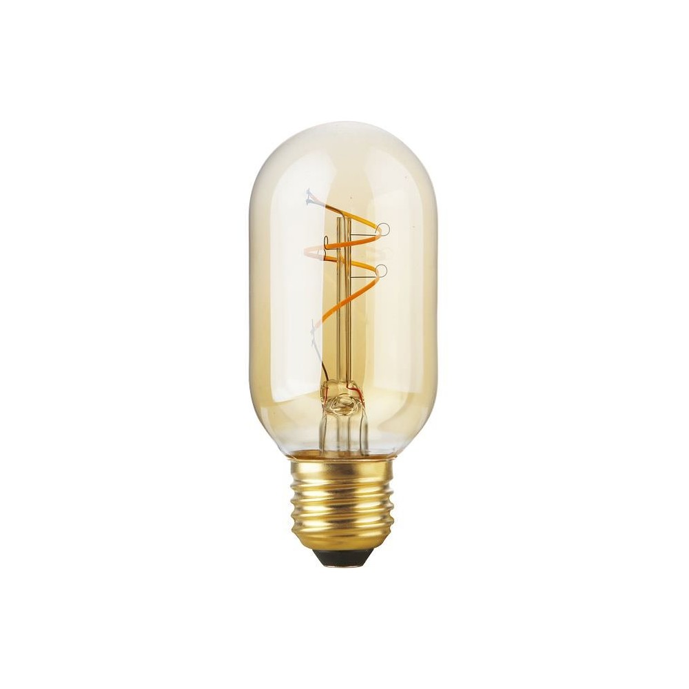 E27 2,9w Slim Flex Filament Rør 11cm, 2200k, Gyldent Glas, Dæmpbar Dæmpbar : Dæmpbar, Kulør : Ekstra Varm fra Spl