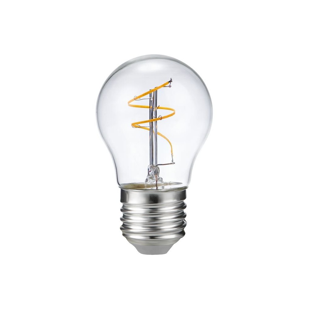 E27 3,2w Dæmpbar Led Kronepære G45, Slim Flex Filament, 2200k, Klar Glas Dæmpbar : Dæmpbar, Kulør : Ekstra Varm fra Spl