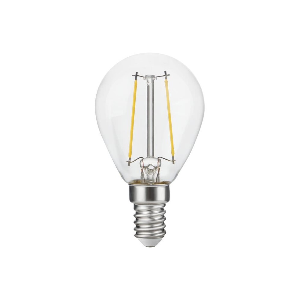 E14 2,5w Dæmpbar Led Kronepære G45, Filament, Klar Glas, 2700k Dæmpbar : Dæmpbar, Kulør : Varm fra Spl