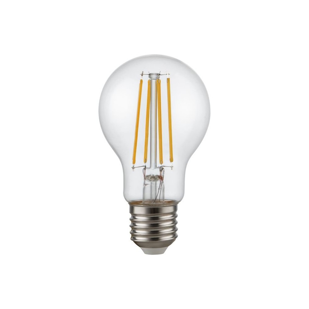 E27 6,5w Dæmpbar Led Filamentpære   A60, 810lm, Klart Glas, 2700k   Dæmpbar : Dæmpbar, Kulør : Varm fra Spl