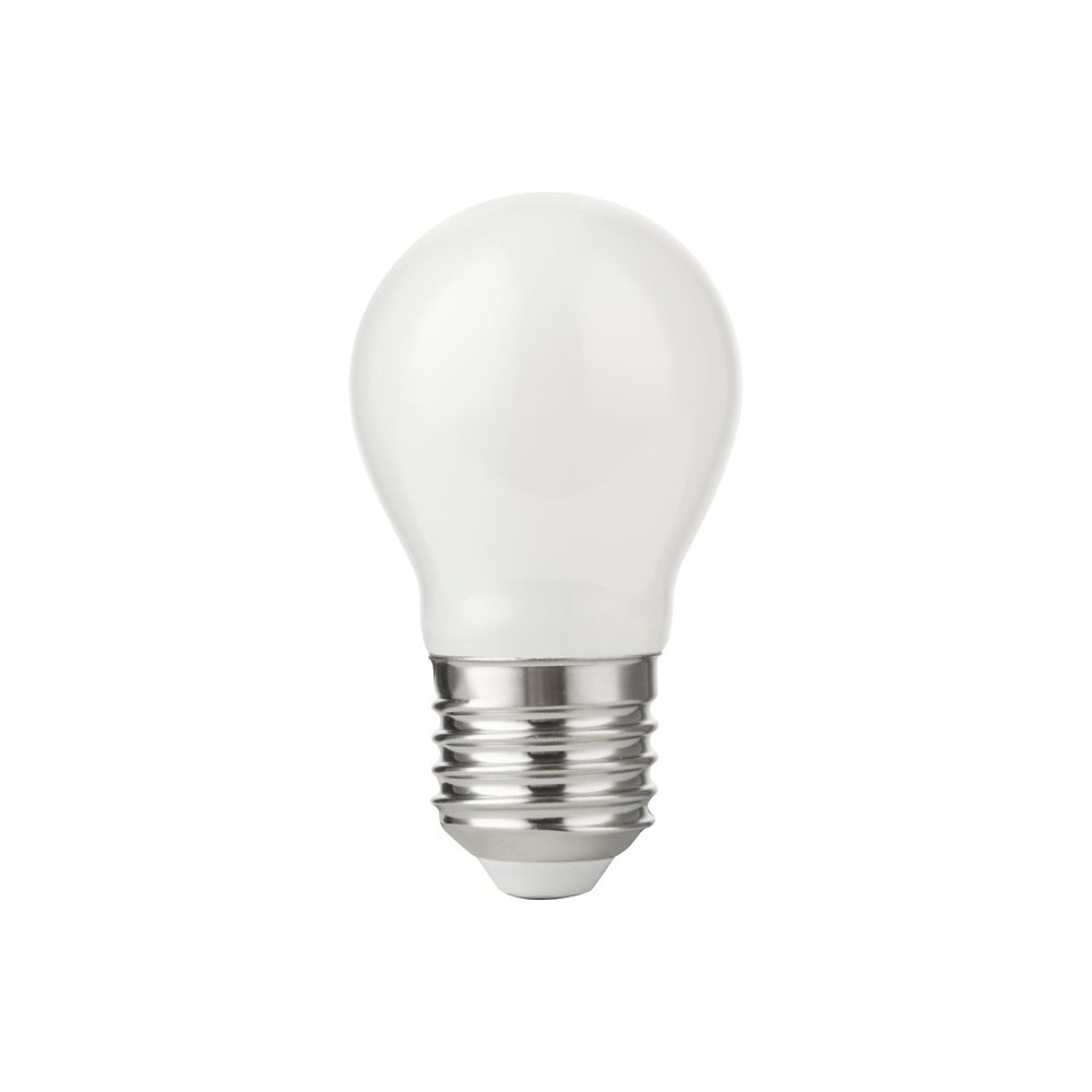 E27 4,7w Dæmpbar Led Kronepære G45, Opal Glas, 470lm, 2500k Dæmpbar : Dæmpbar, Kulør : Ekstra Varm fra Spl
