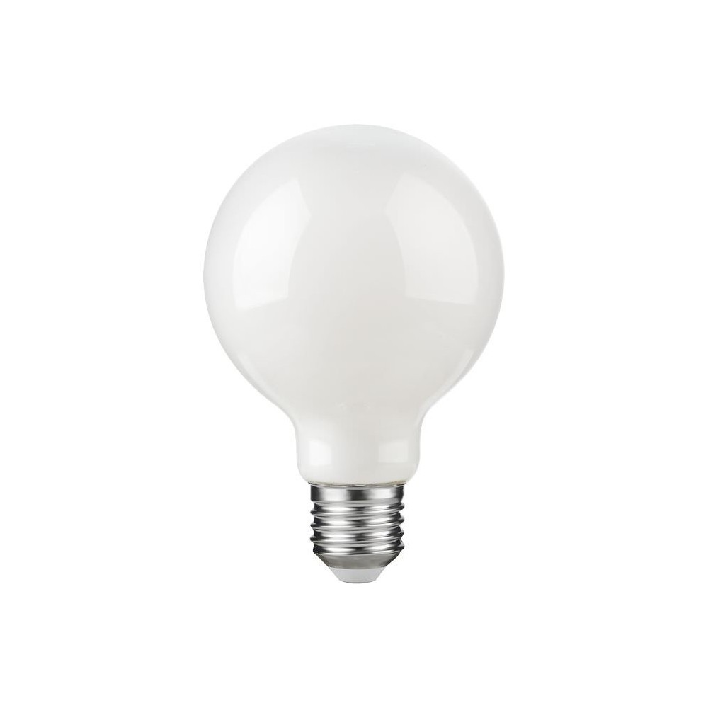 E27 2,5w Dæmpbar Led Filament Pære G80 Globe, Opal Glas, 2500k, 250lm Dæmpbar : Dæmpbar, Kulør : Ekstra Varm fra Spl