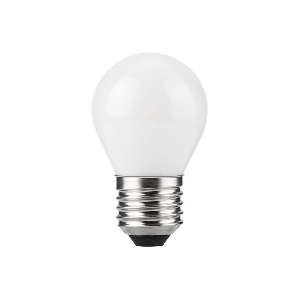 E27 4w Dæmpbar Led Kronepære G45, Filament, Opal Glas, 2500k Dæmpbar : Dæmpbar, Kulør : Ekstra Varm fra Spl