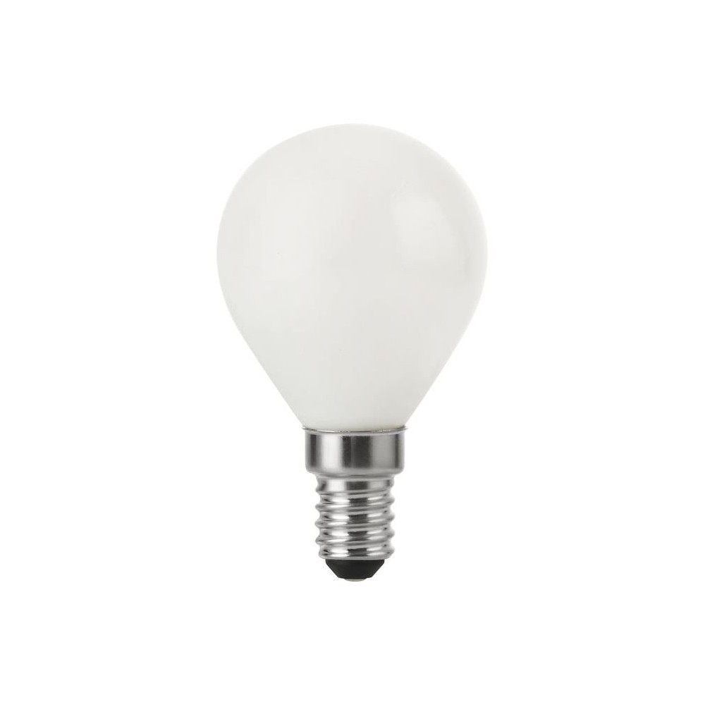 E14 4w Dæmpbar Led Kronepære   G45, Opal Glas, 2500k, 310lm   Dæmpbar : Dæmpbar, Kulør : Ekstra Varm fra Spl