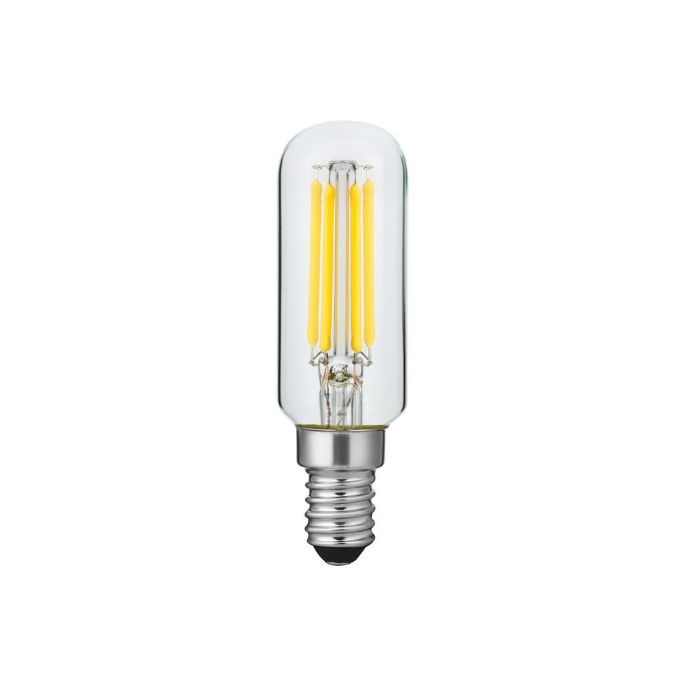 E14 4w Dæmpbar Led Rørpære 8,5cm, Filament, 2500k, Klar Glas Dæmpbar : Dæmpbar, Kulør : Ekstra Varm fra Spl