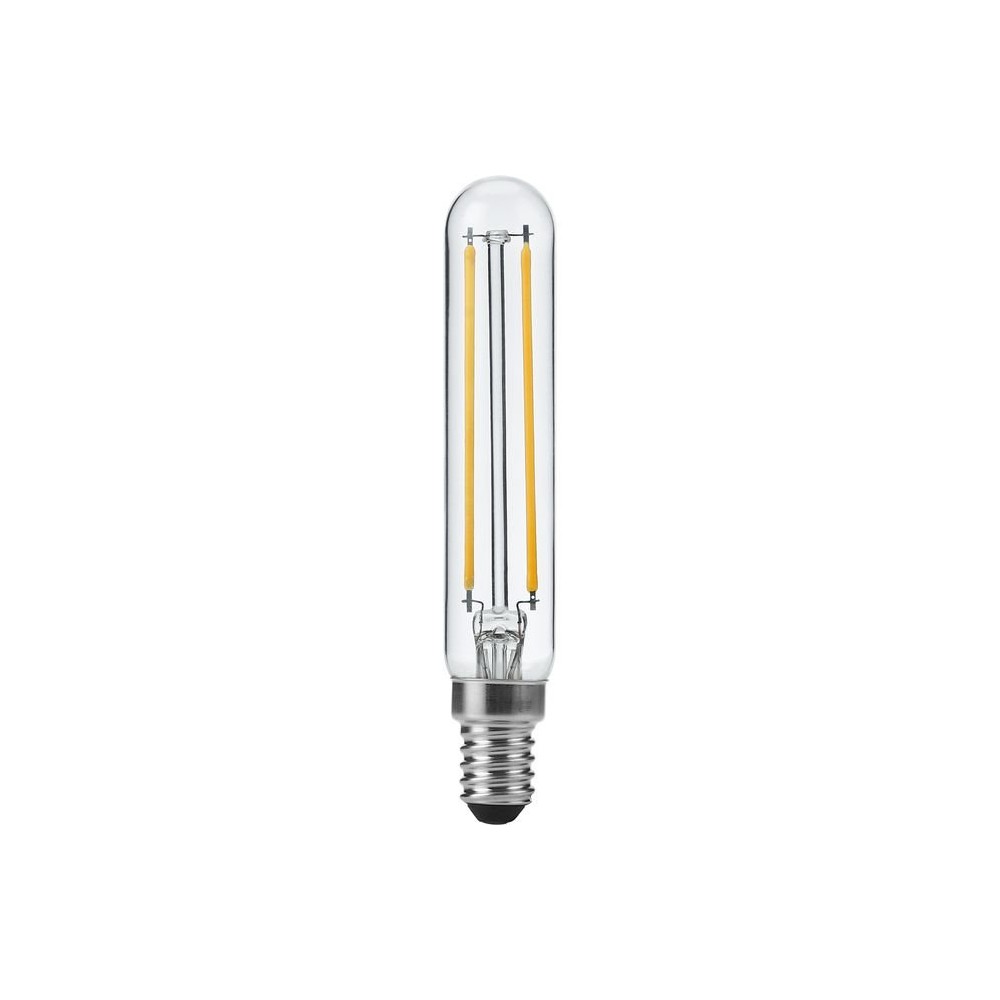 E14 4w Dæmpbar Led Rørpære 11,5cm, Filament, 2500k, Klar Glas Dæmpbar : Dæmpbar, Kulør : Ekstra Varm fra Spl