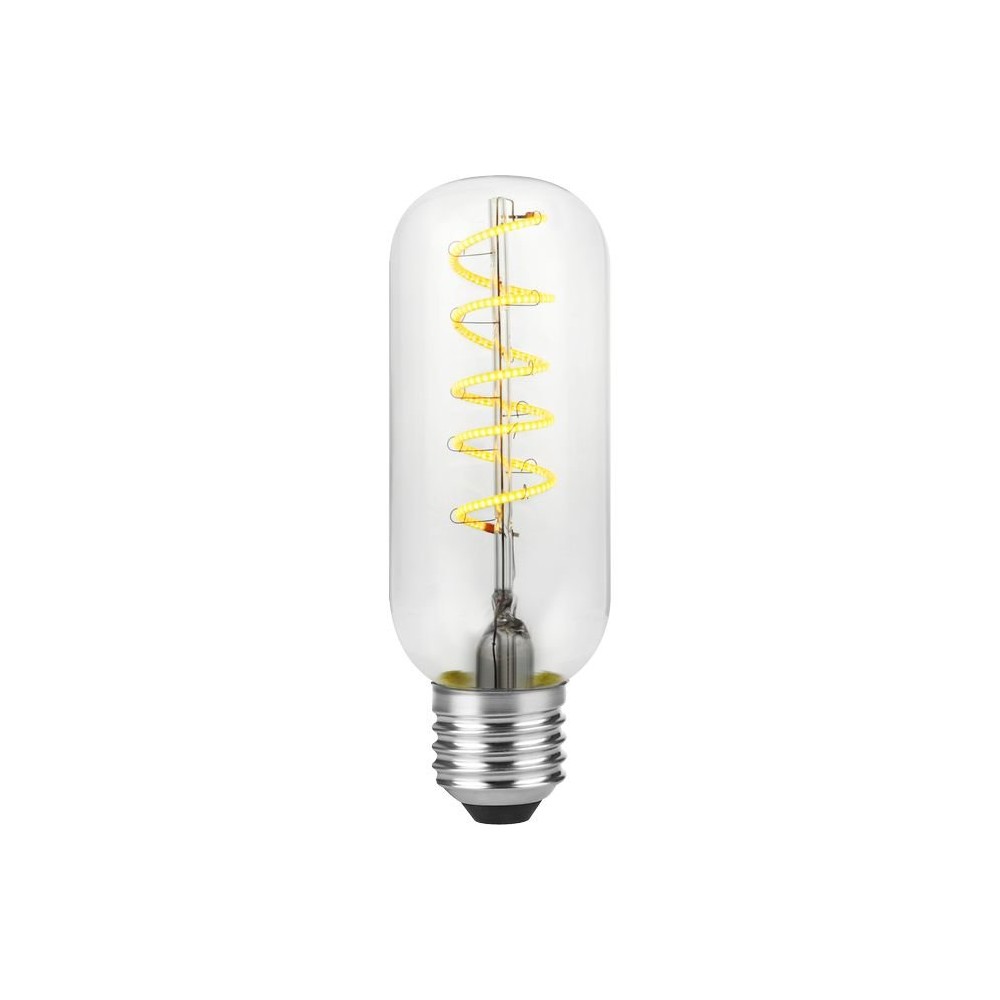 E27 4,5w Filament Flex Ax Tube Led Pære 13cm, 2200k, Dæmpbar, Klart Glas Dæmpbar : Dæmpbar, Kulør : Ekstra Varm fra Spl