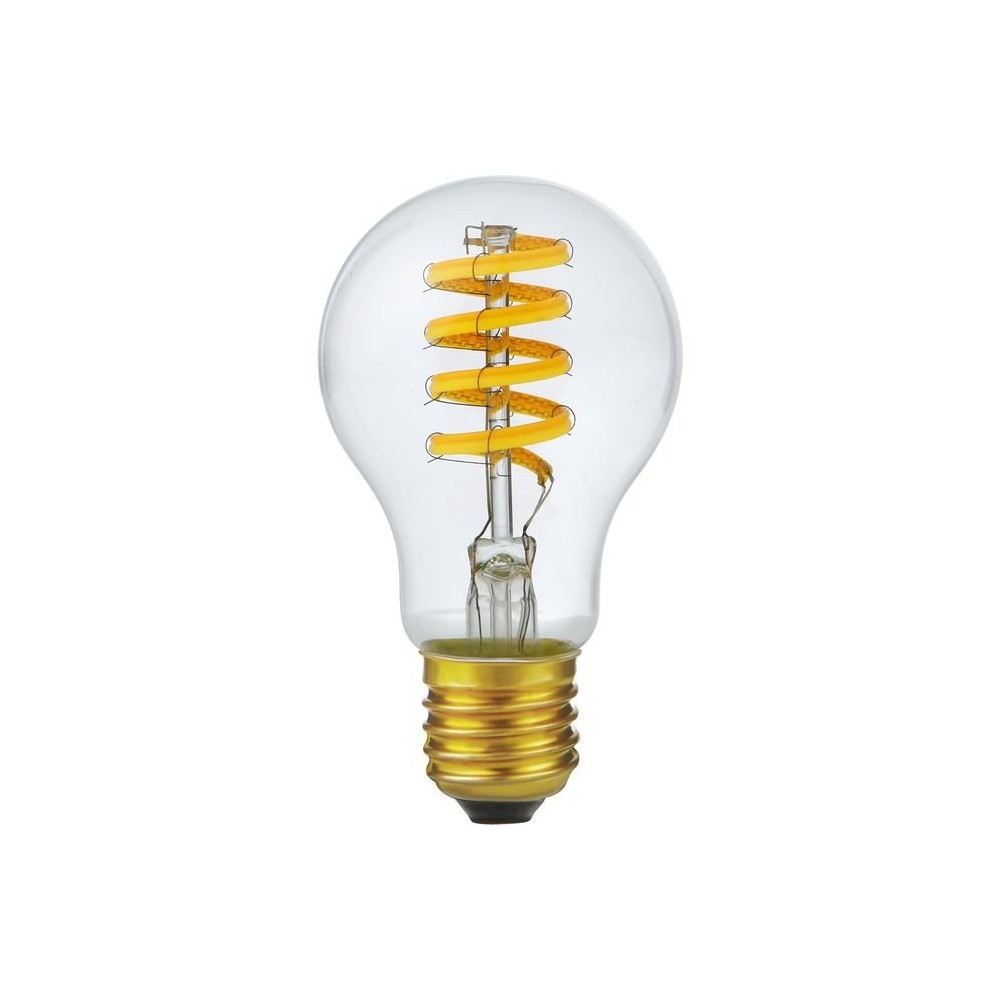 E27 6w Dæmpbar Led Pære Dimtowarm, 2200 2700k, A60, Filament Flex, 570lm, Klar Glas Dæmpbar : Dæmpbar, Kulør : Dæmp Til Varm fra Spl