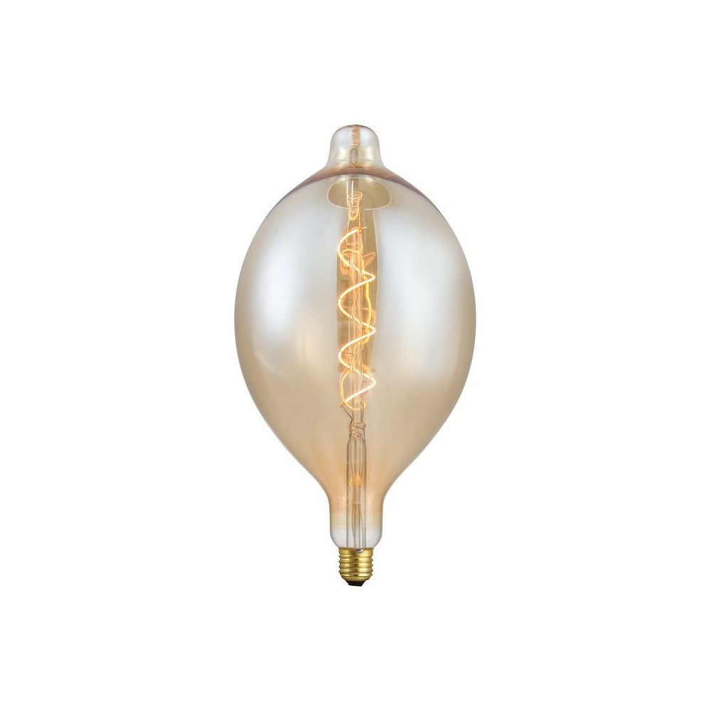 E27 4w X Flex Filament Led Pære   34cm, 2000k, Gold, Dæmpbar   Dæmpbar : Dæmpbar, Kulør : Ekstra Varm fra Spl