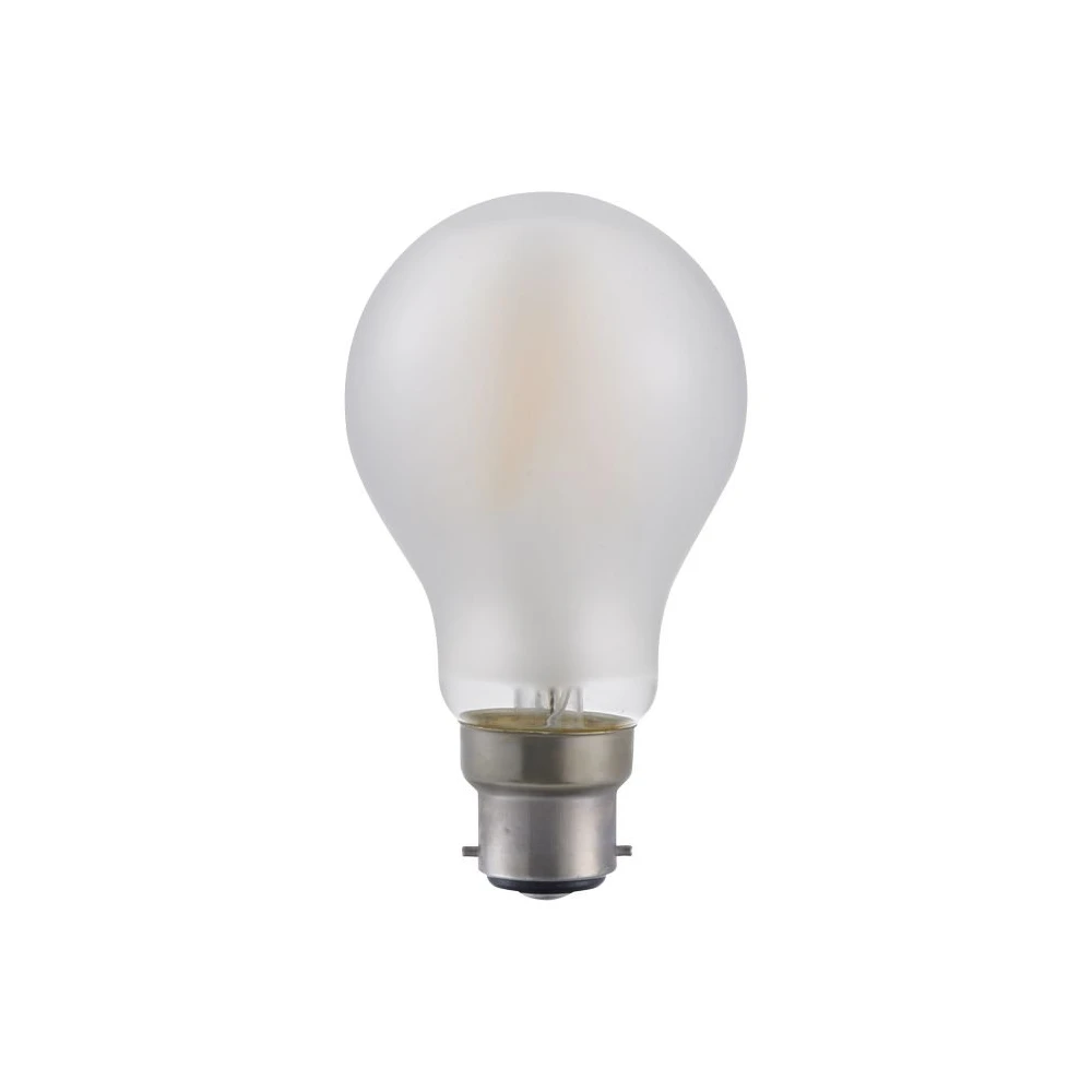 Ba22d 5,5w Dæmpbar Led Pære   A60, Filament, Mat Glas, 2500k   Dæmpbar : Dæmpbar, Kulør : Ekstra Varm fra Spl