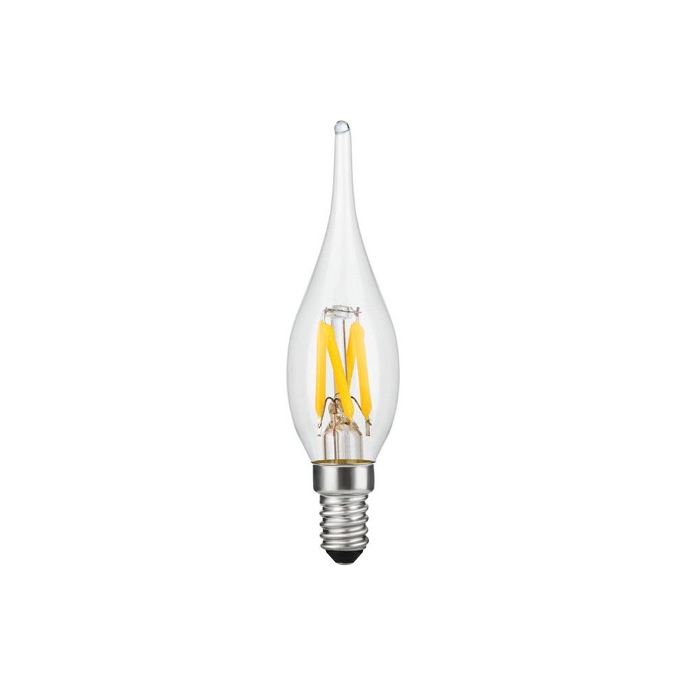 E10 1,5w Led Filament Mini Tip Kærtepære C23, 90lm, 2500k, Klar Glas Kulør : Ekstra Varm fra Spl