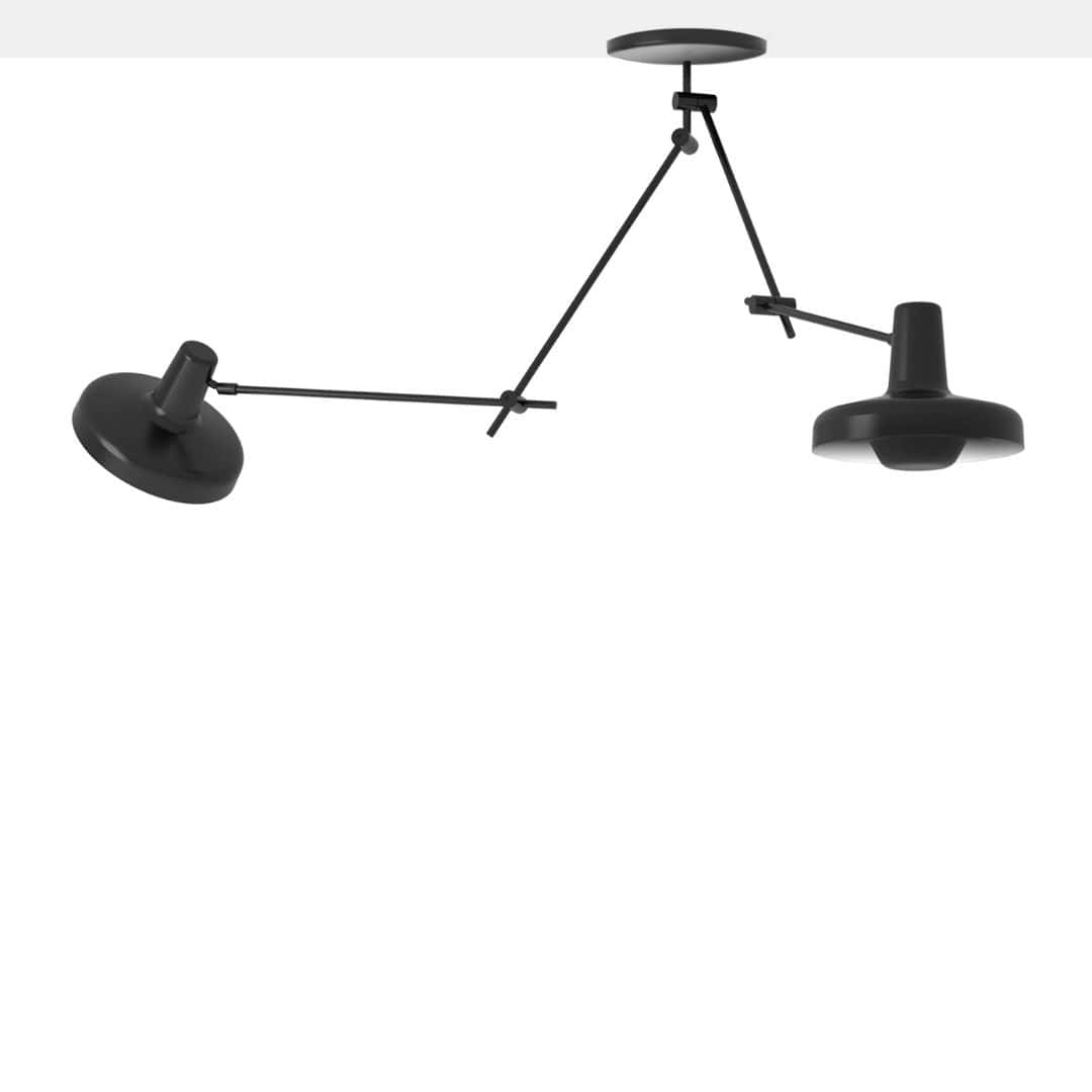 Arigato Loftlampe Dobbelt Sort     fra Grupa Products