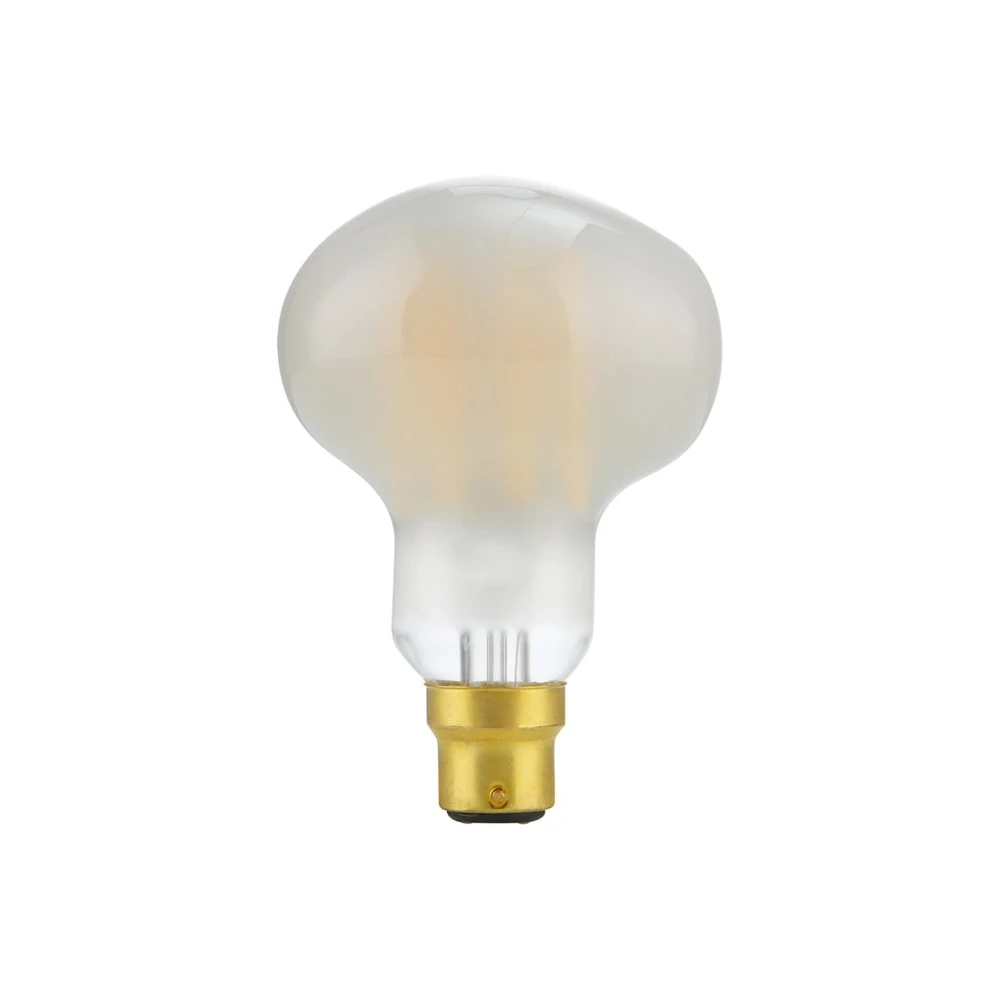 Ba22d 6w Dæmpbar Led Hammerhead Pære   R83, 550lm, 2700k, Mat Spejlglas   Dæmpbar : Dæmpbar, Kulør : Varm fra Spl