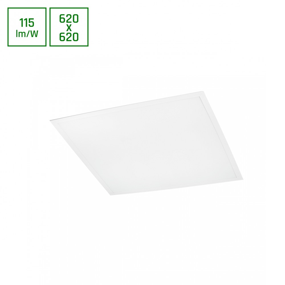 62x62 Algine Led Panel, 40w 120°, Hvid Kant, Kold Hvid, Bagbelyst Dæmpbar : Ikke Dæmpbar, Kulør : Kold fra Spectrum