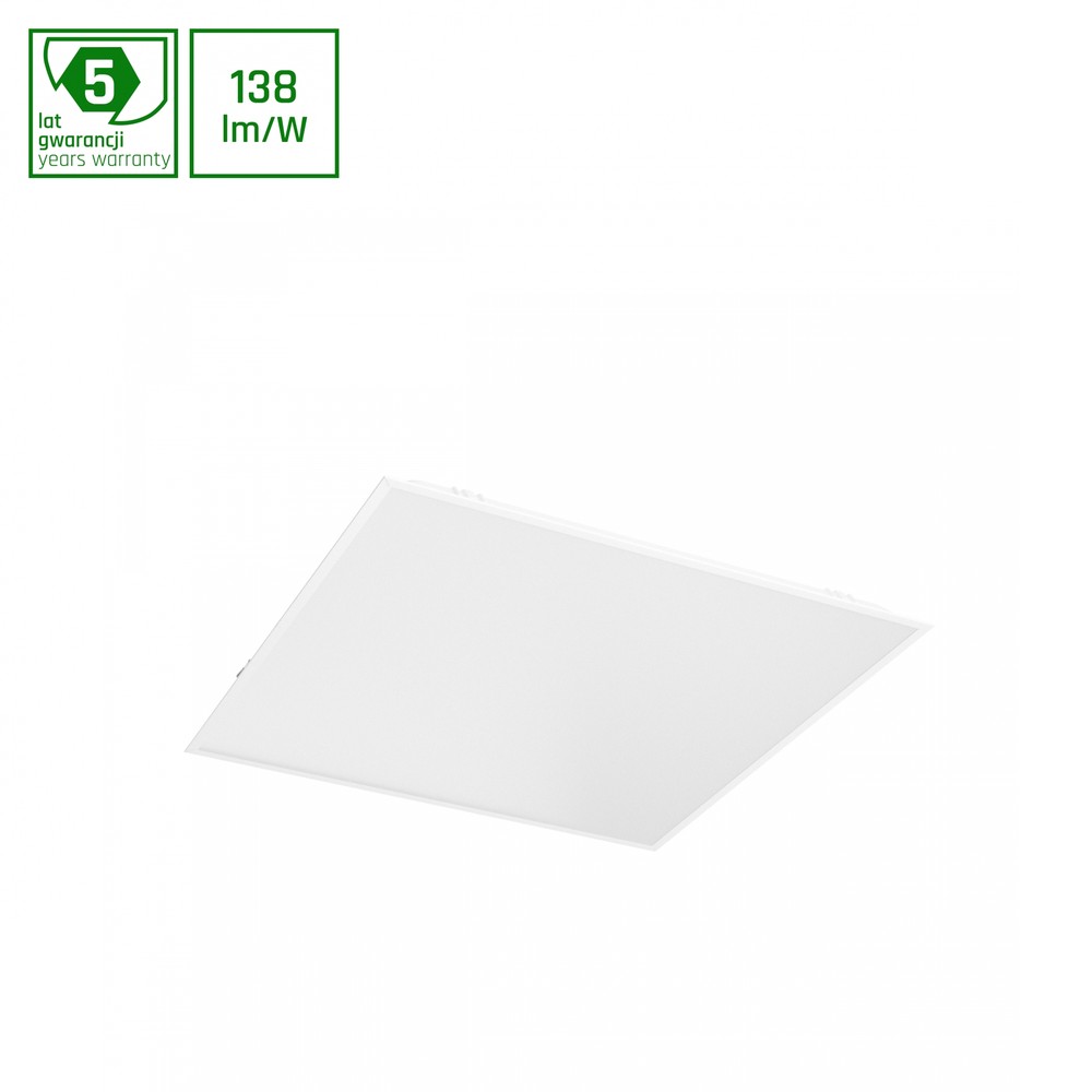 60x60 Algine Led Panel, 40w Bagbelyst, Ip44, 4000k, Dali, Hvid Kant Dæmpbar : Ikke Dæmpbar, Kulør : Neutral fra Spectrum