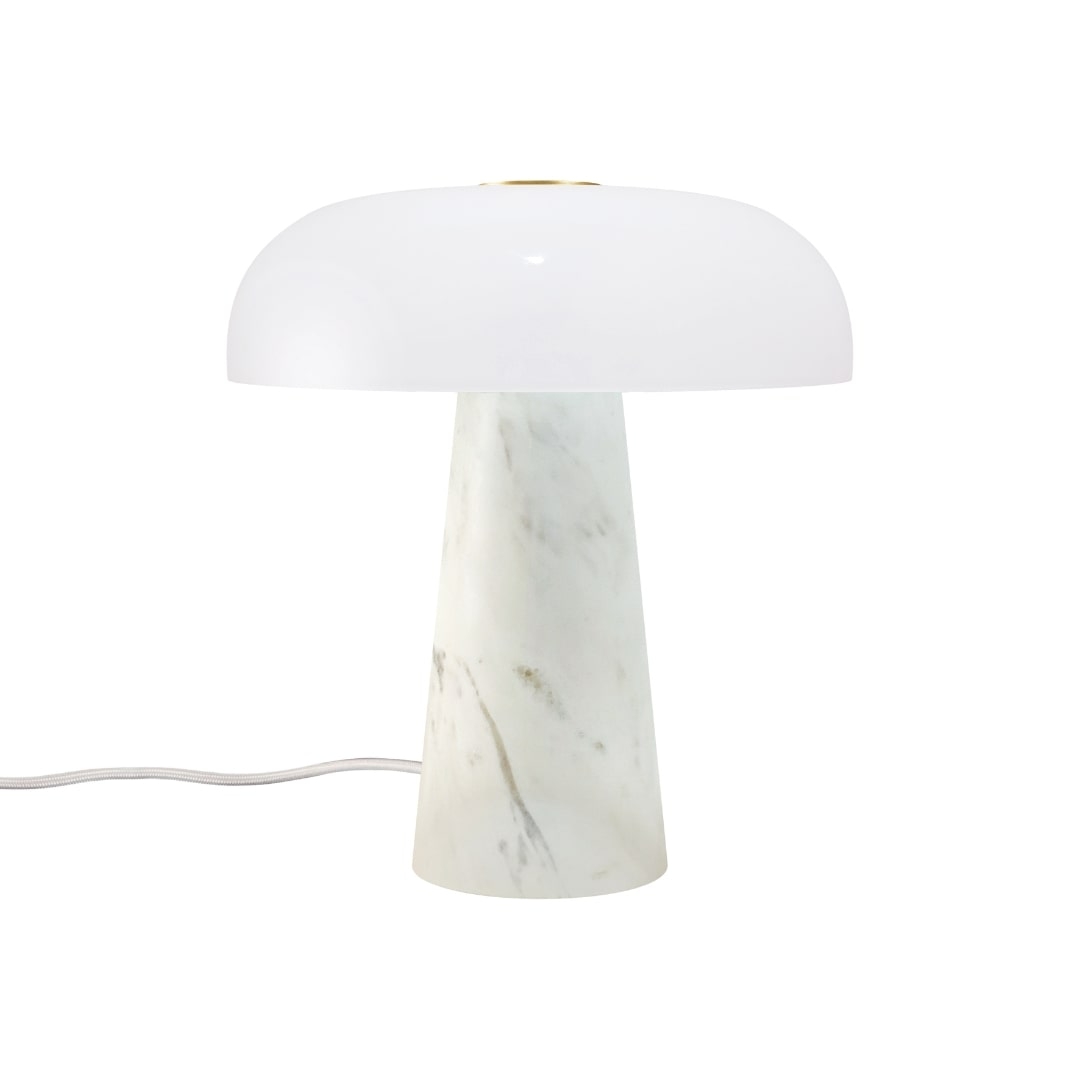 Glossy Mini Bordlampe Hvid     fra Design For The People