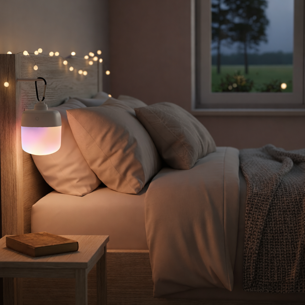 Genopladelig Led Lampe Rgbw   Magnetisk & Usb C, Inkl. Fjernbetjening & Karabinhage   Dæmpbar : Dæmpbar, Kulør : Neutral fra Videx