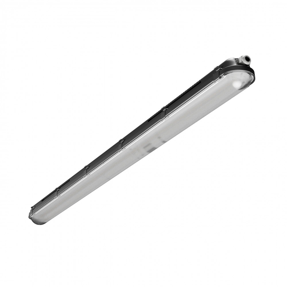 120cm 40w Gigant Pro Led Armatur Gennemfortrådet, 150lm W, Justerbar Watt, Ip66, Ik10, Sort. Dæmpbar : Ikke Dæmpbar, Kulør : Neutral fra Spectrum