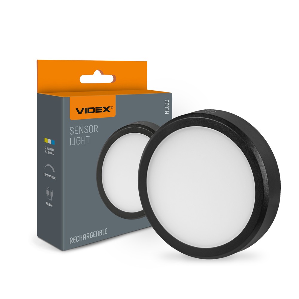 Led Genopladelig Lampe Med Bevægelsessensor Transportabel, Indbygget Sensor Dæmpbar : Dæmpbar, Kulør : Neutral fra Videx