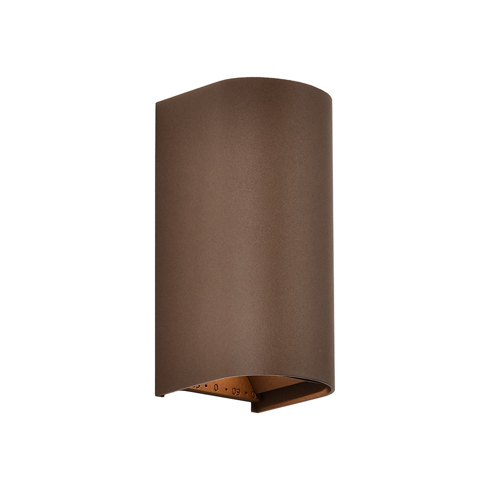 10w Led Væglampe 3 I 1 Corten Hus, Ip65, Op Ned Lys, Inkl. Lyskilde Kulør : 3 I 1 fra V-tac