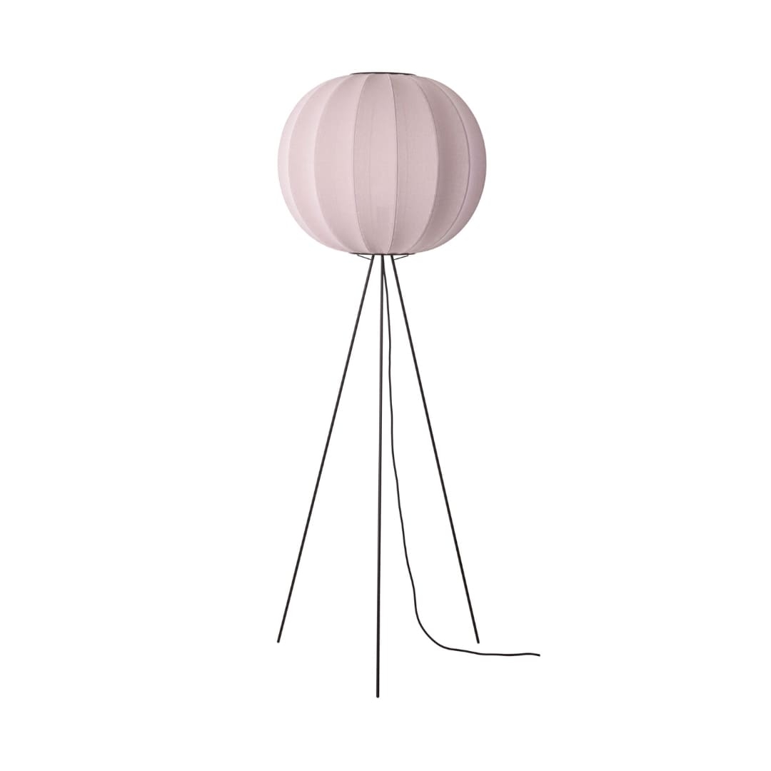 Knit Wit 60 Round Gulvlampe High Light Pink     fra Made By Hand