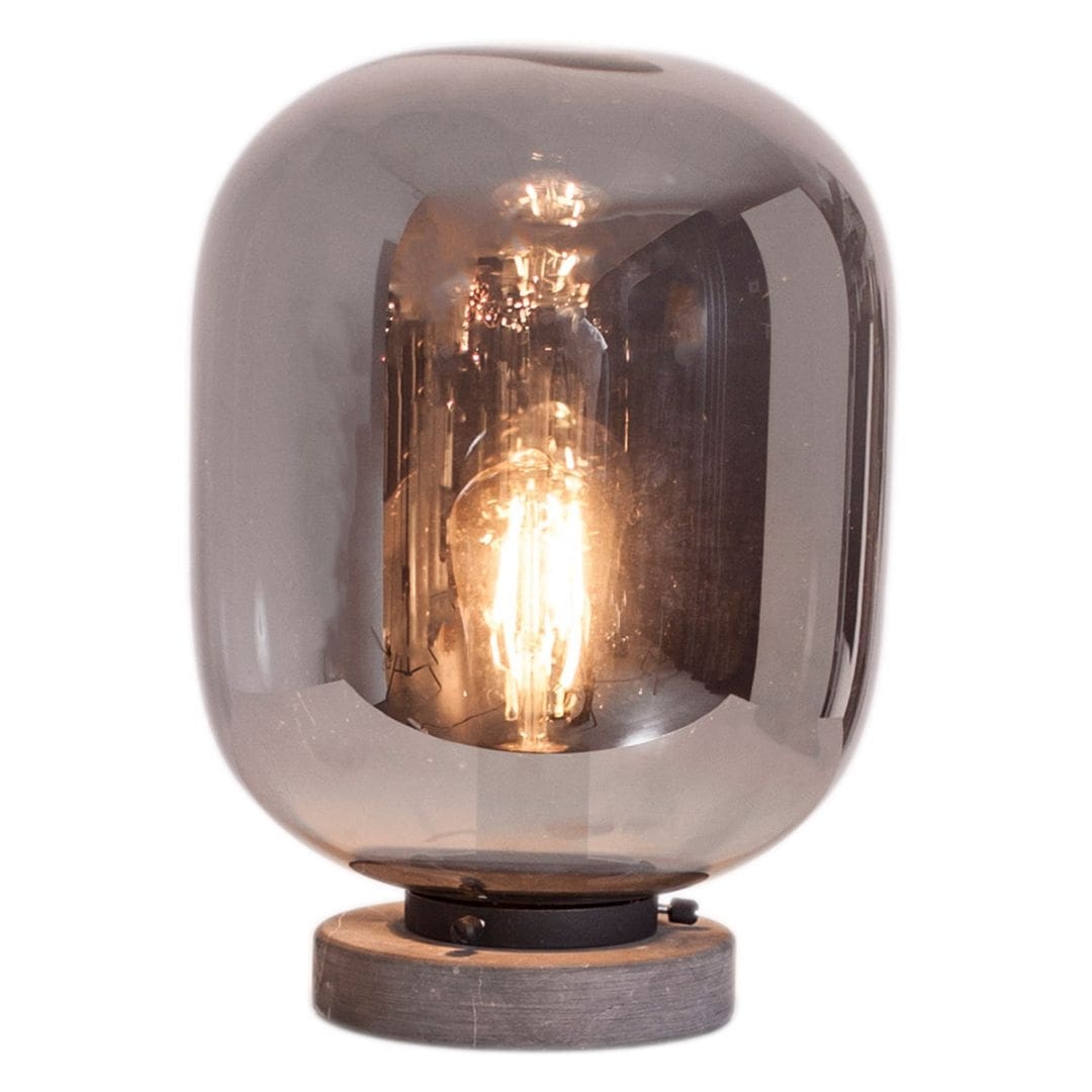 Leola H31cm Bordlampe Sort Røgrå     fra Byrydéns