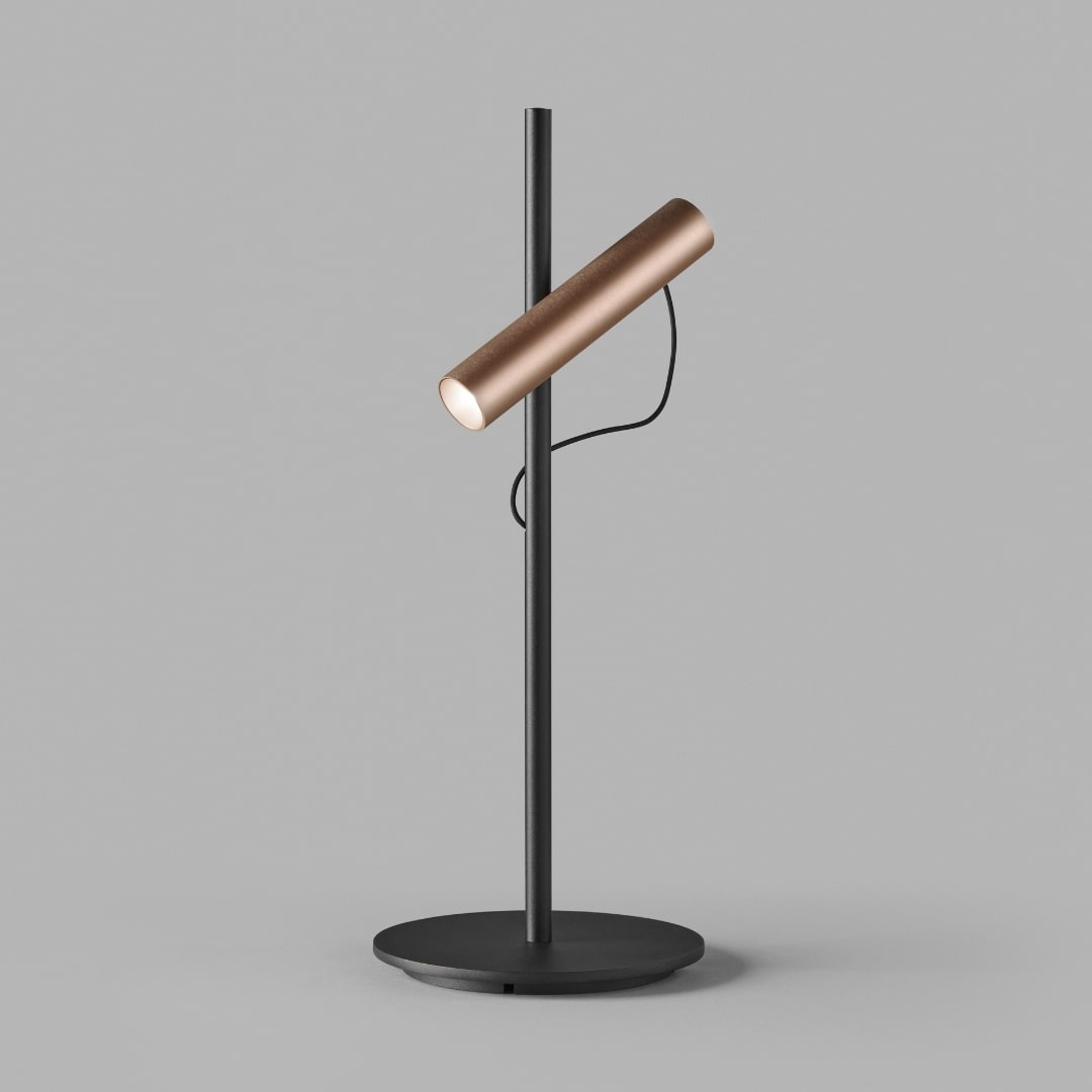 Spirit T1 Led Bordlampe Sort Rose Gold     Light Point fra Light-point