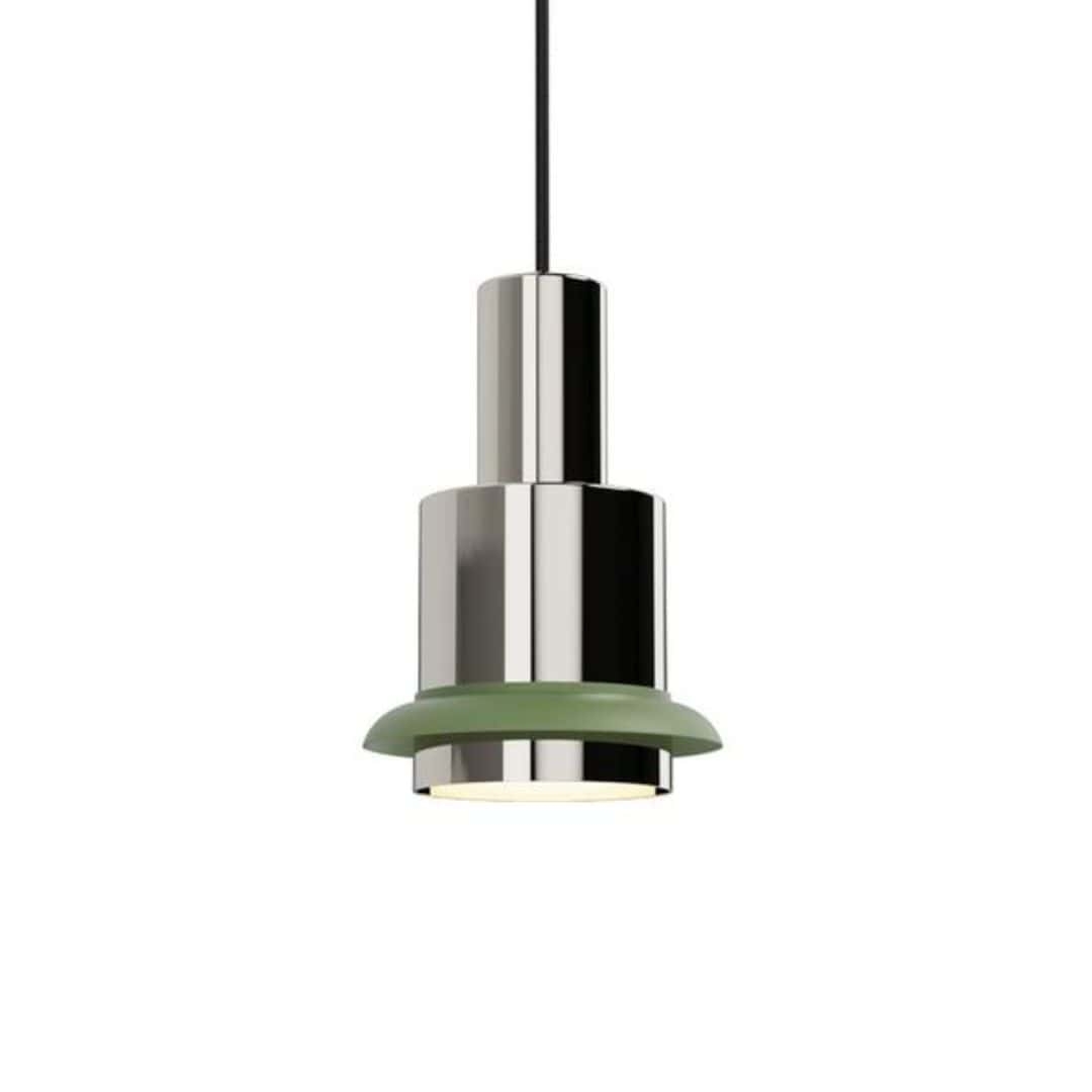 Chaumont ø19 Pendel   Chrome Grøn   Dcw éditions fra Dcw Editions