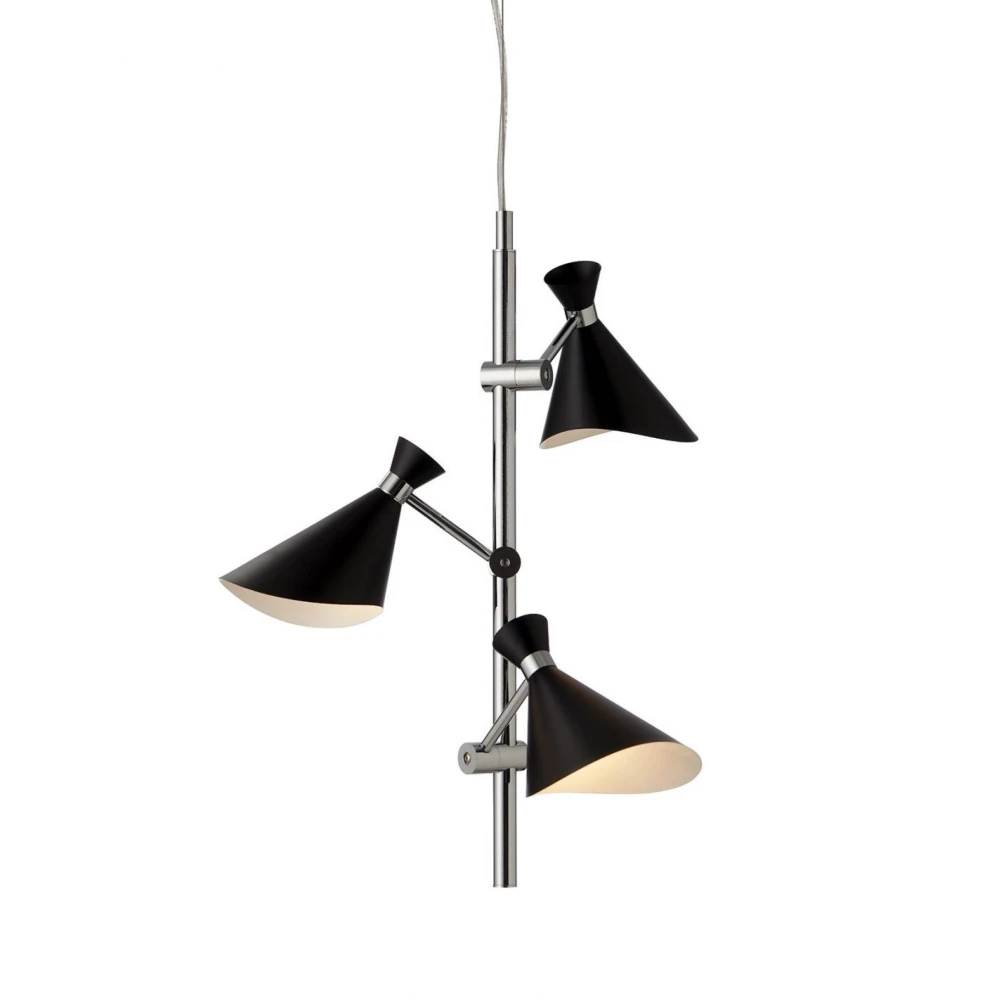 Loftlampe Corner, G9, Krom Sort fra Nielsen Light