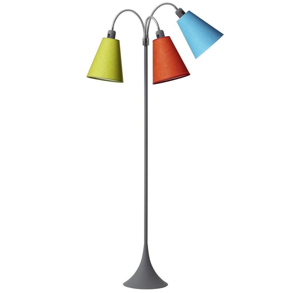 E27 Trafik Gulvlampe,     Grå   Orange, Turkis, Lime fra Nielsen Light