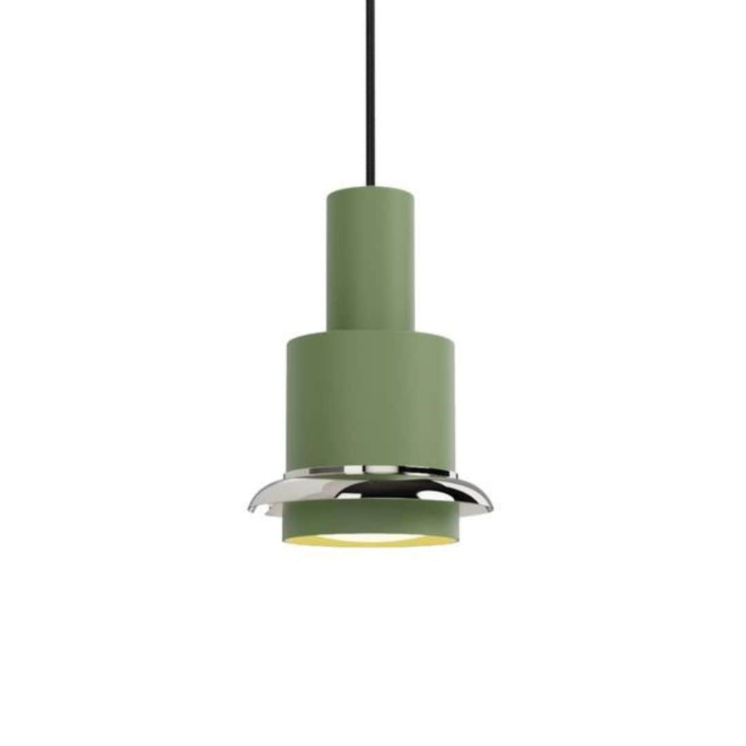 Chaumont ø19 Pendel   Grøn Chrome   Dcw éditions fra Dcw Editions