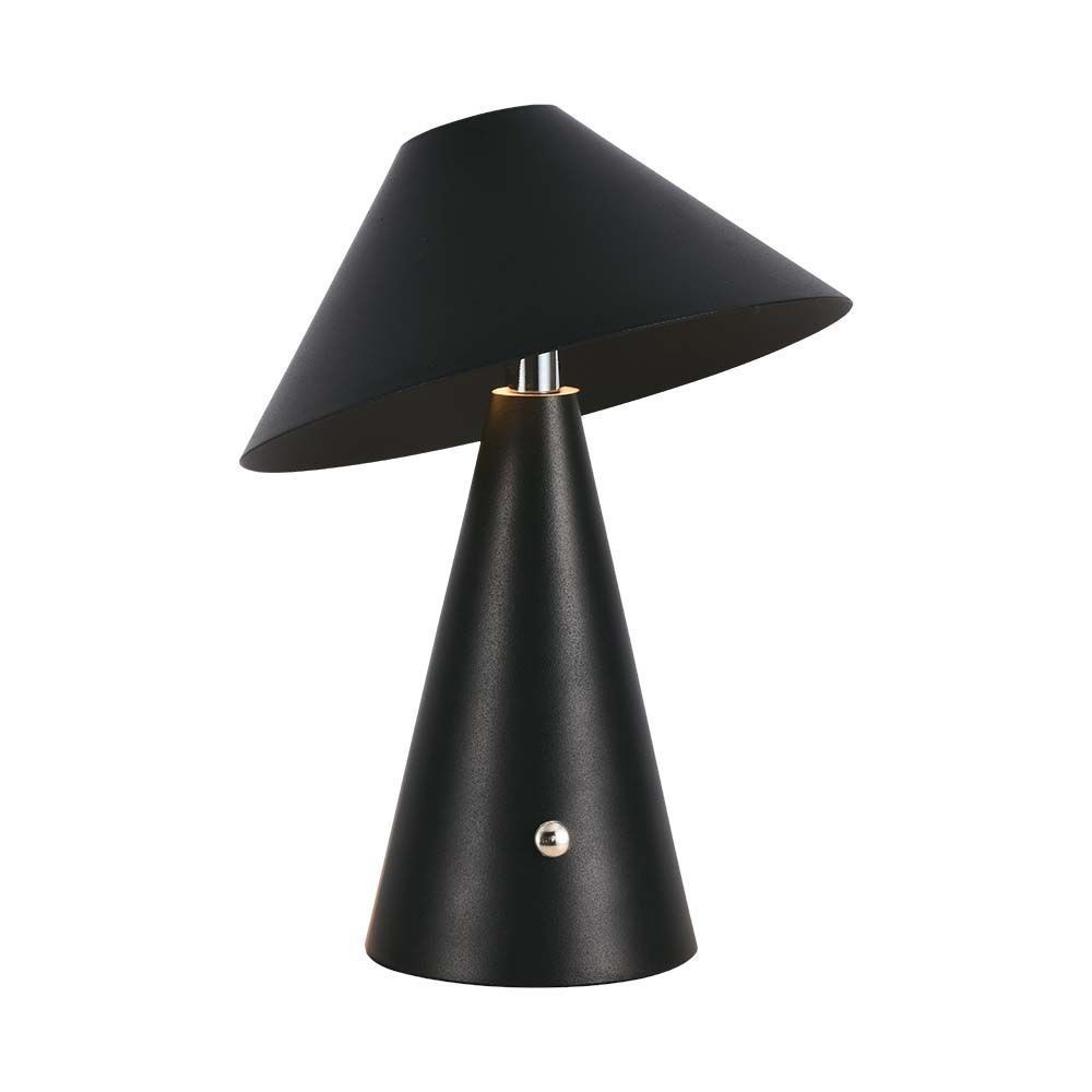V Tac Opladelig 3i1 Bordlampe   Sort, Ip20, Touch Dæmpbar fra V-tac