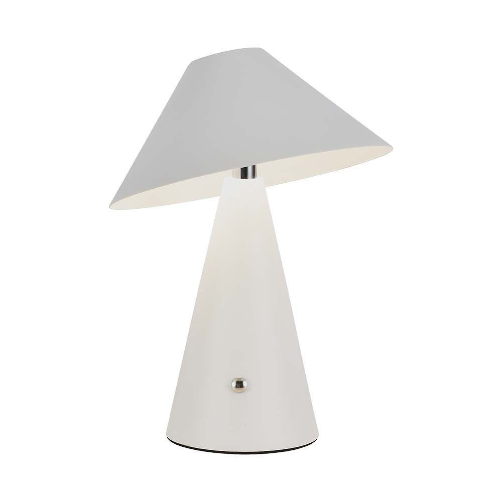 V Tac Opladelig 3i1 Bordlampe   Hvid, Ip20, Touch Dæmpbar fra V-tac