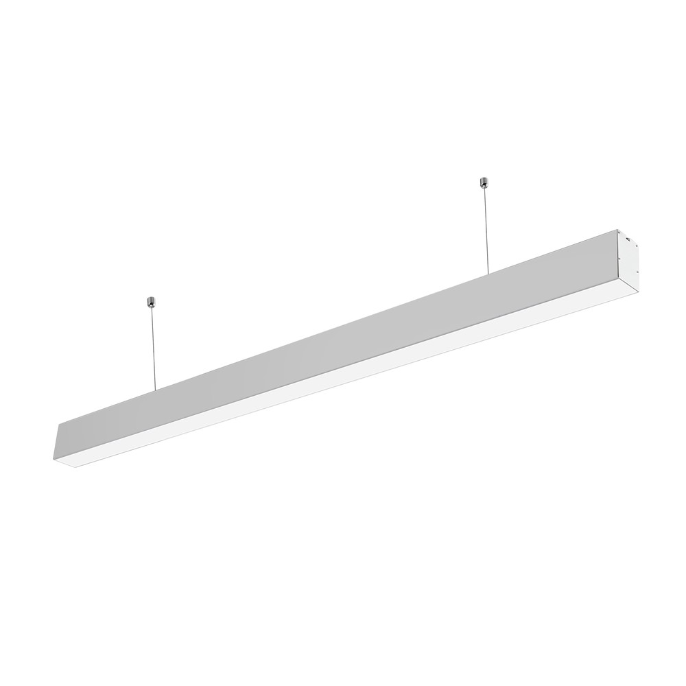 40w Led Lysskinne 120cm, 100lm W, Hvid, Loftlampe Til Kontor, Inkl. Wireophæng Farve På Hus : Hvid, Kulør : Varm fra Ledlife