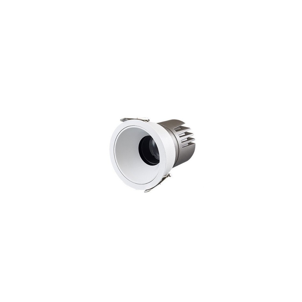 11w ø8,4cm Indbygningsspot Dæmpbar Ra92   Hul: ø7,5 Cm, Mål: ø8,4 Cm, Hvid Kant   Dæmpbar : Dæmpbar, Kulør : Varm fra Ledlife